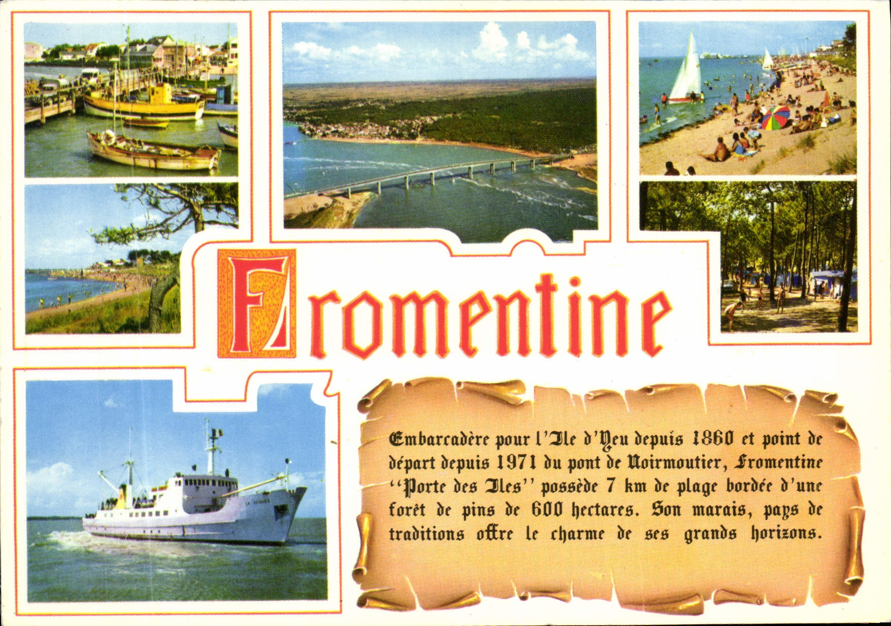 CPM Fromentine Embarcadere Pour l'ile d'Yeu Bateau 