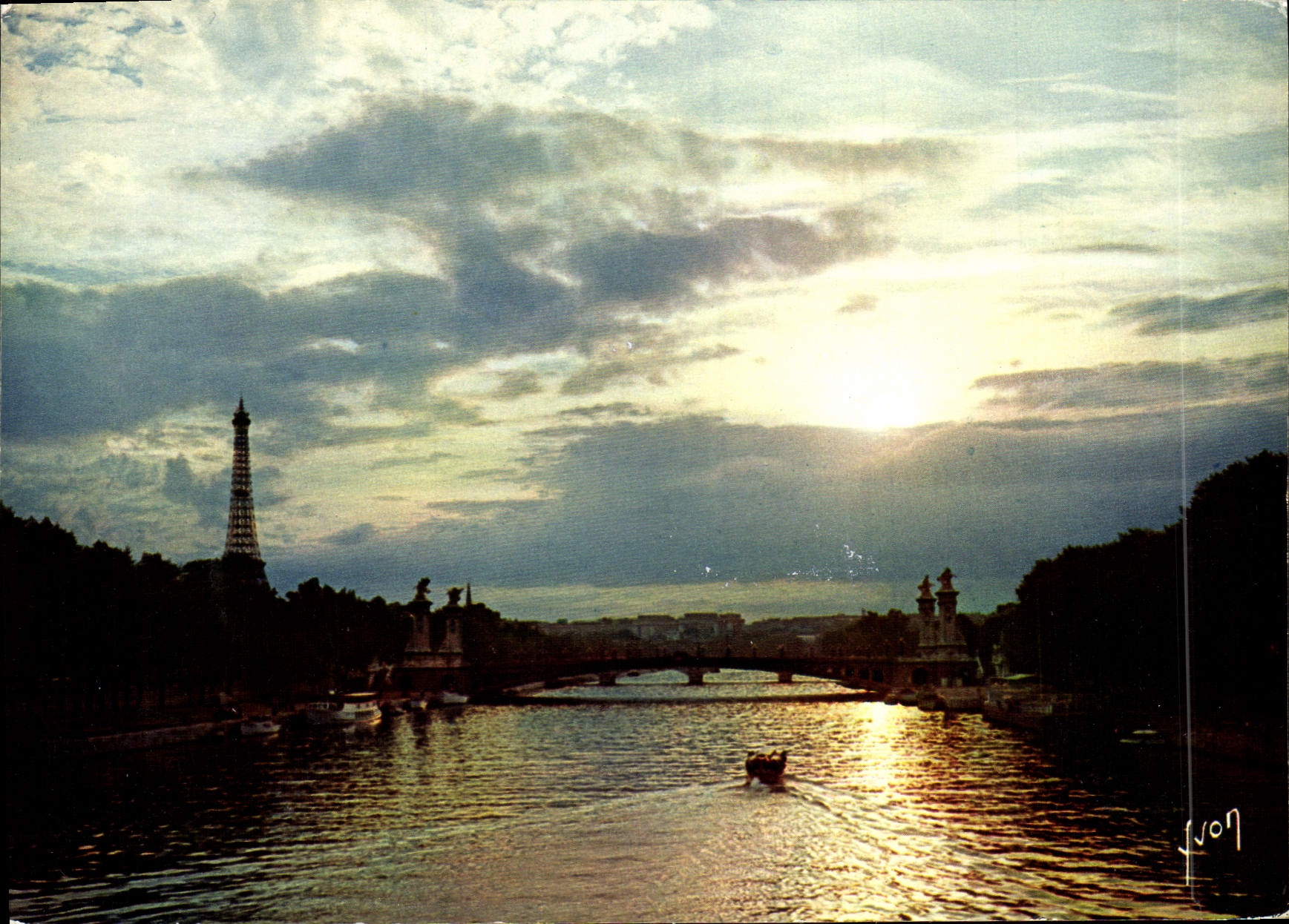 Paris - Sonnenuntergang über die Seine — Éditions d'Art YVON, n° 776