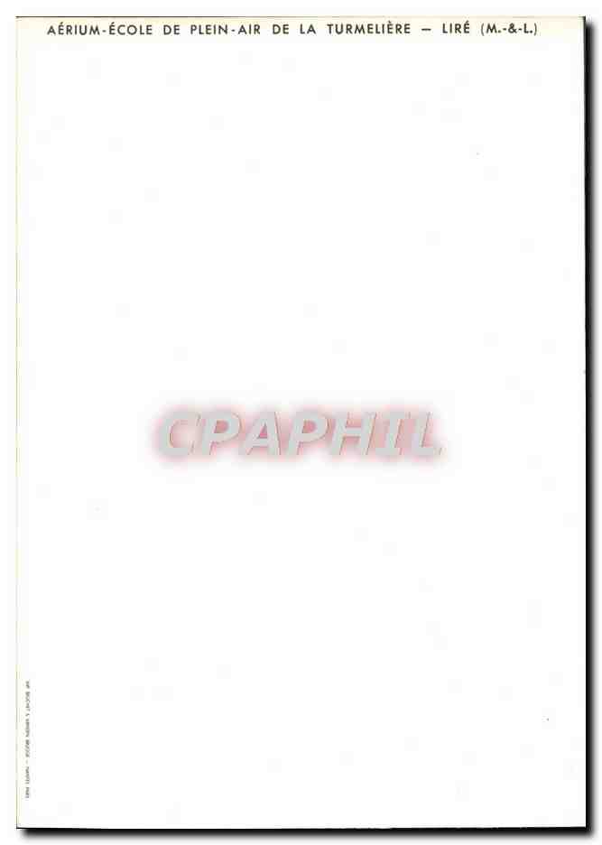 CPM Aerium Ecole De Plain Air De La Turmeliere Lire — Verso