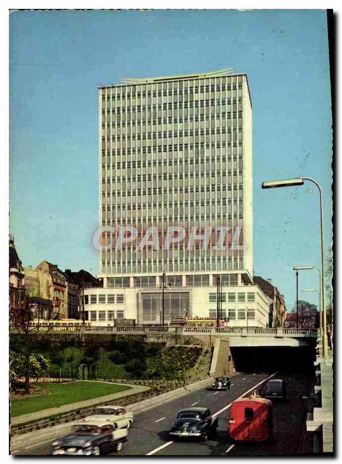 CPM Bruxelles Building de la Prevayance Saciale et tunnel 