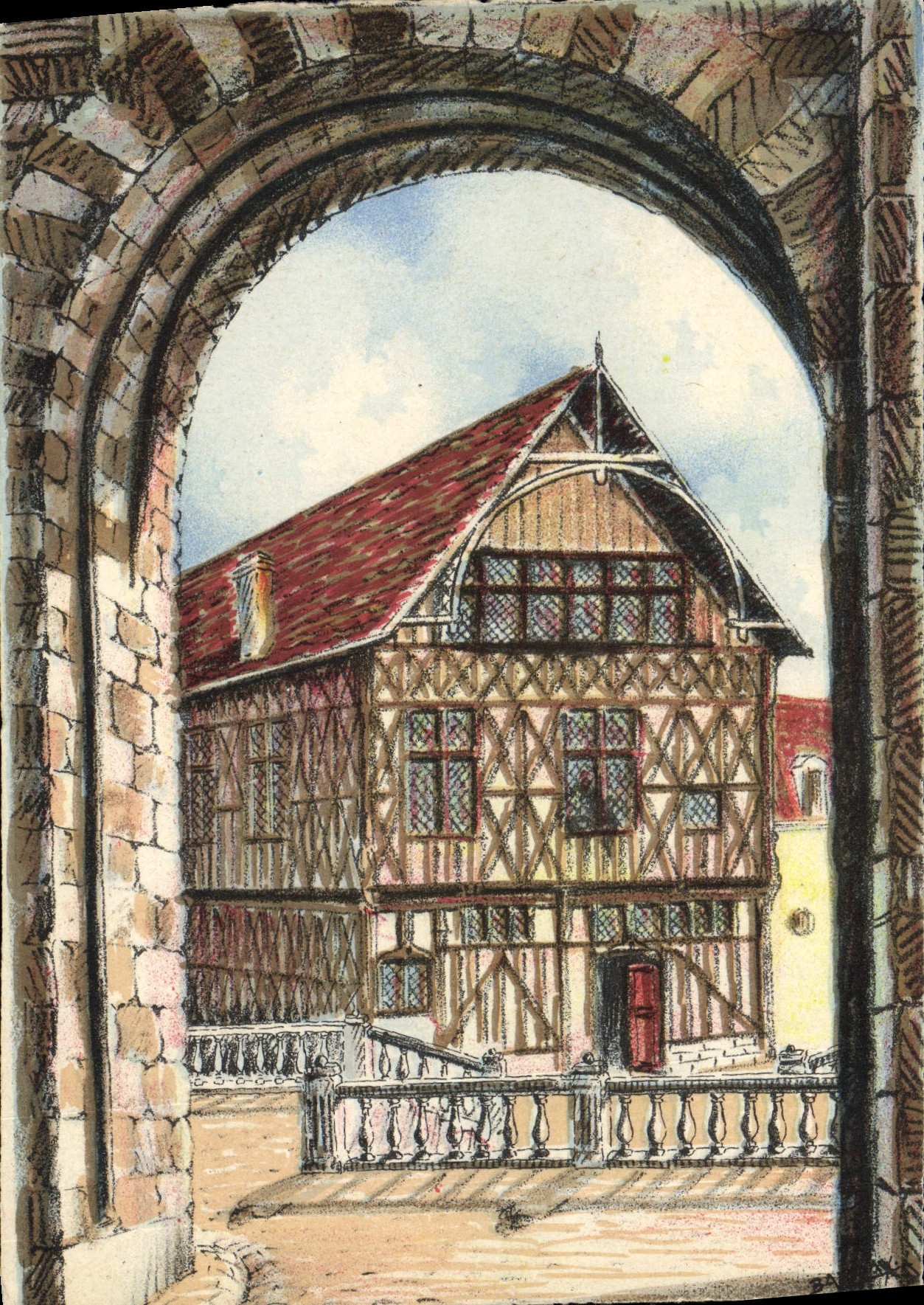 Joigny — La Maison de Bois et la Porte Saint-Jean — éditeur Joigny, n° 2319 D