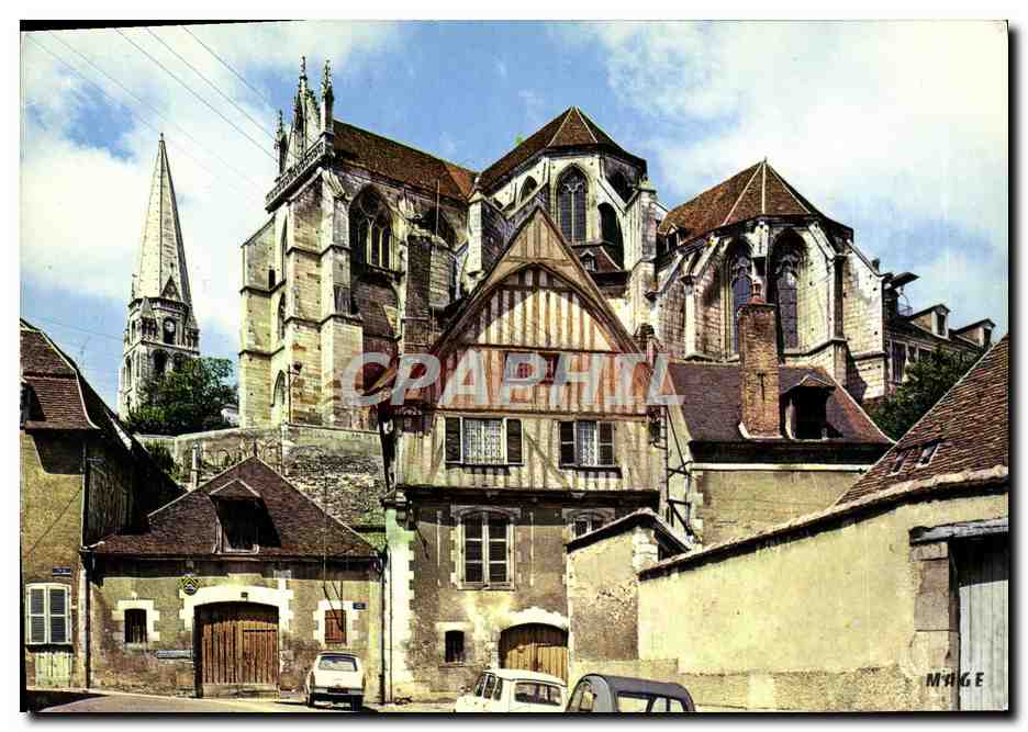 CPM Auxerre Abside de l'Eglise Saint Germain