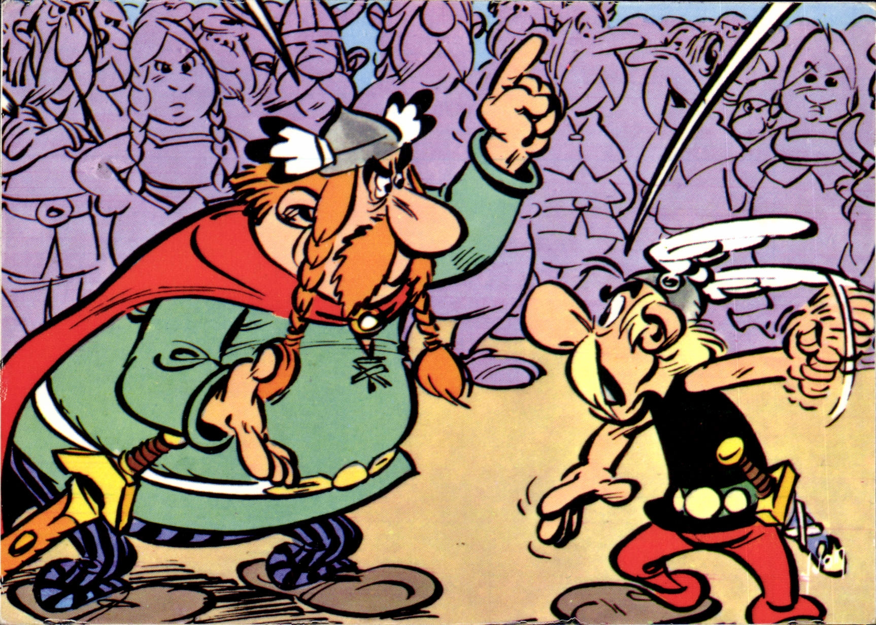 CPM Asterix Et Ses Compagnons Obelix