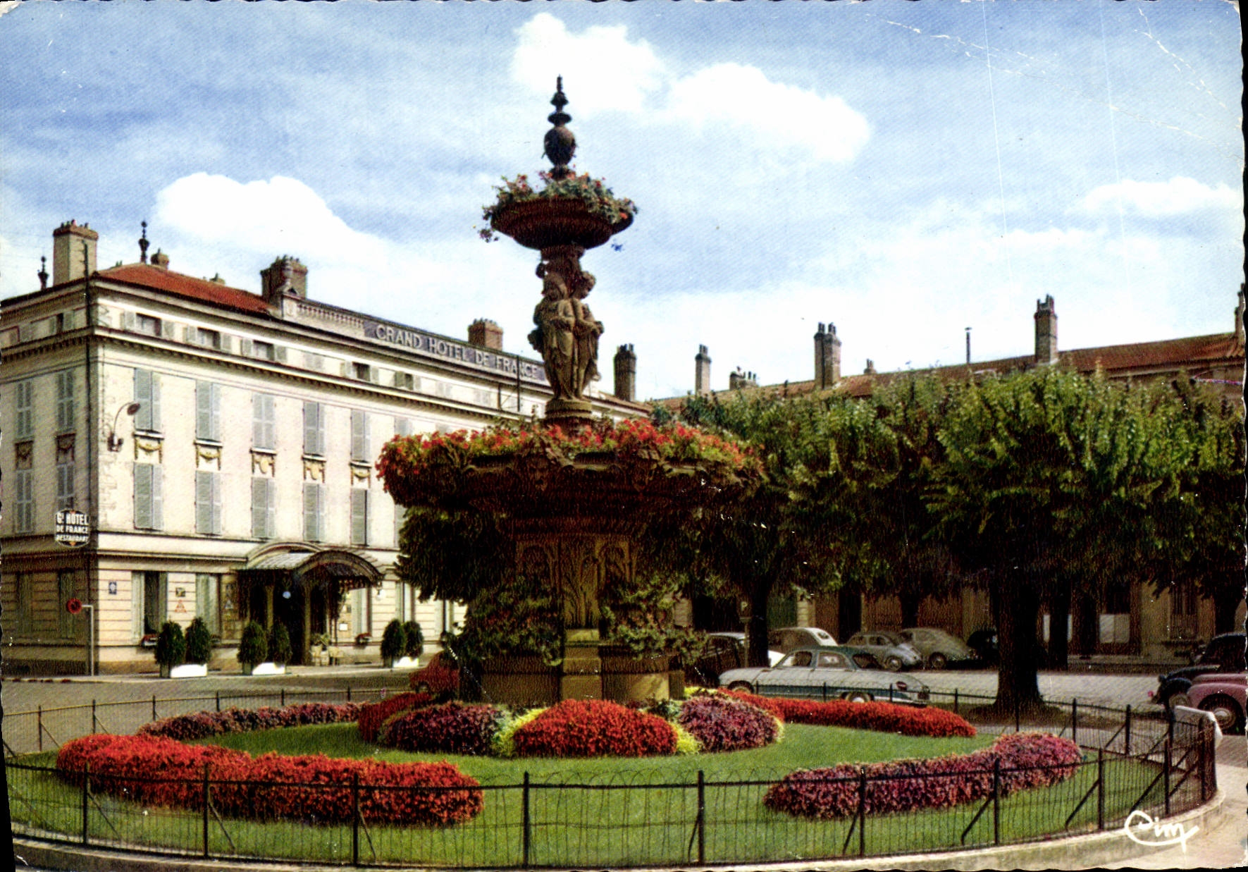 Tarjeta postal moderna Bourg en Bresse y Hotel de France
