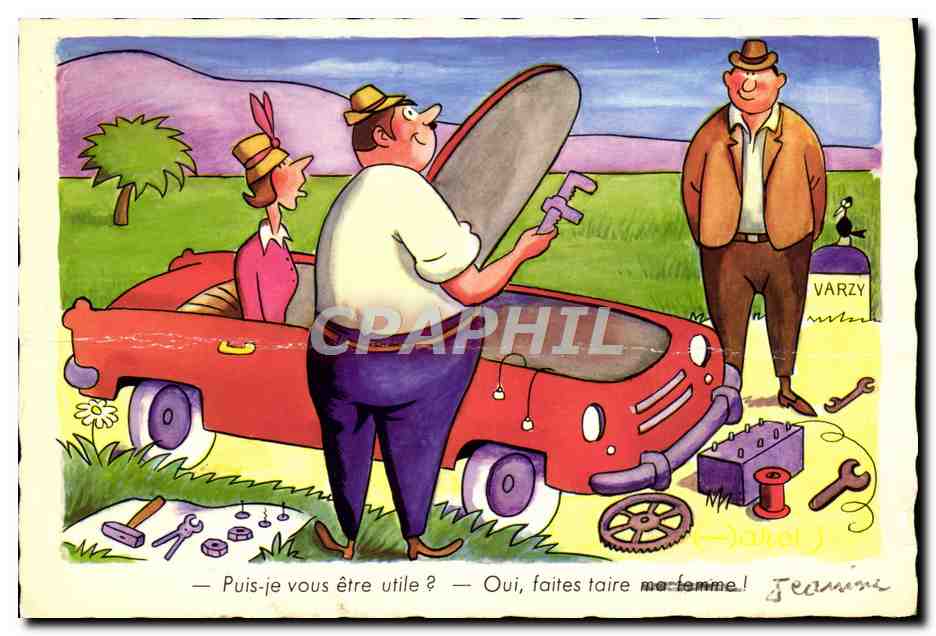 CPM Puis je vous etre Utile Oui faites taire Automobile
