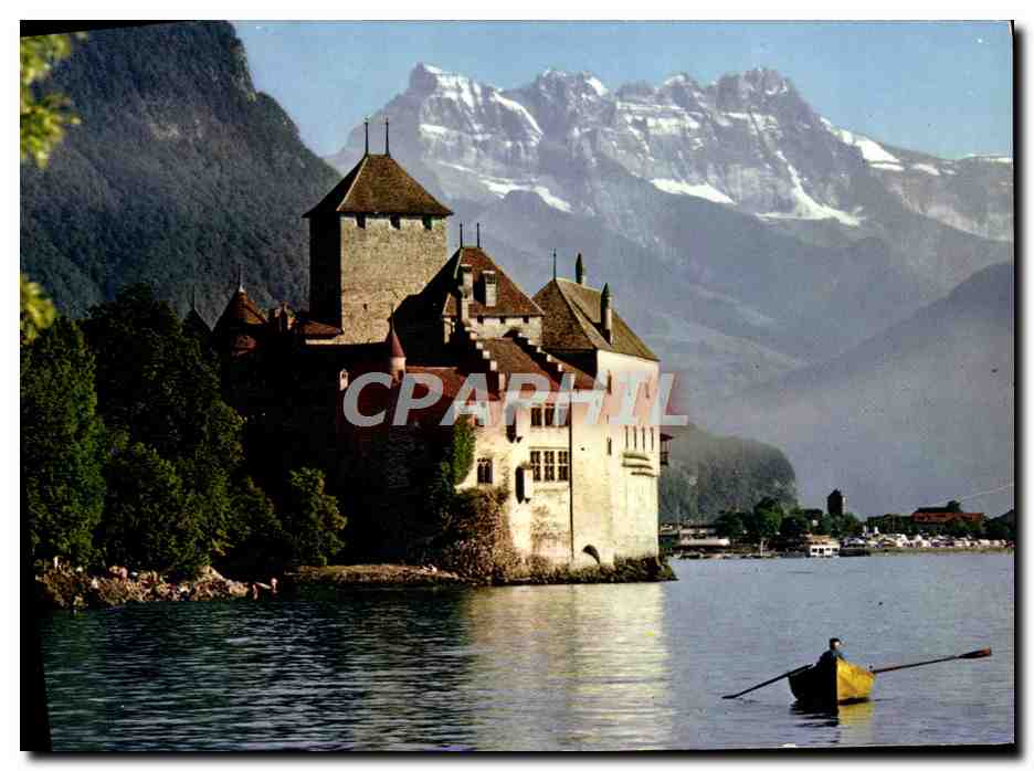 CPM Lac Leman Le Chateau de Chillon et les Dents du Midi