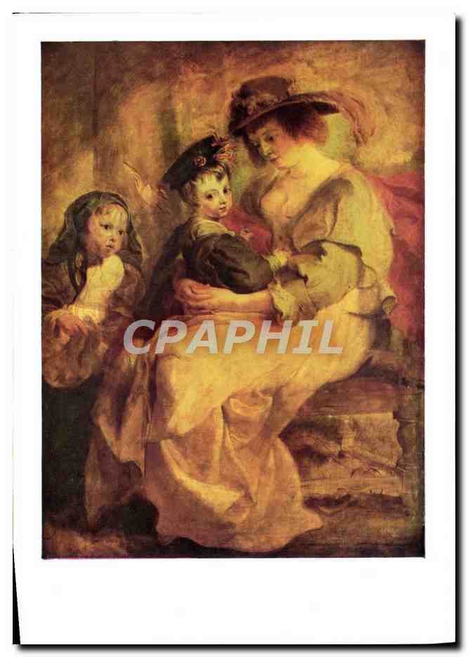 CPM Pierre Paul Rubens Portrait d'Helene Fourment seconde femme de Rubens et de ses enfants