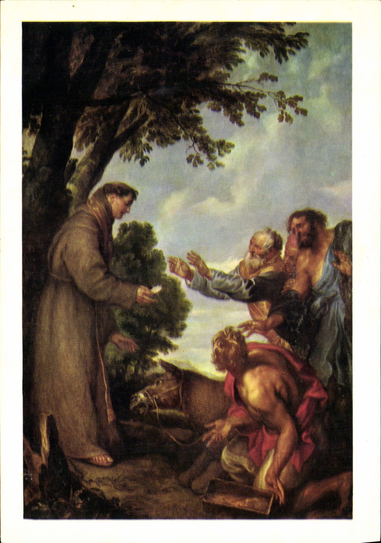 CPM Les Chefs d'Ceuvre Du Musee de Toulouse Antoine Van Dyck Le miracle de la mule