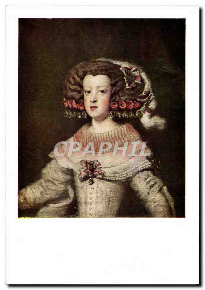 Portrait de l'Infante Marie-Thérèse — plus tard Reine de France — par Diego Rodríguez de Silva y Velázquez (1599-1660) — Musée du Louvre (École Espagnole)