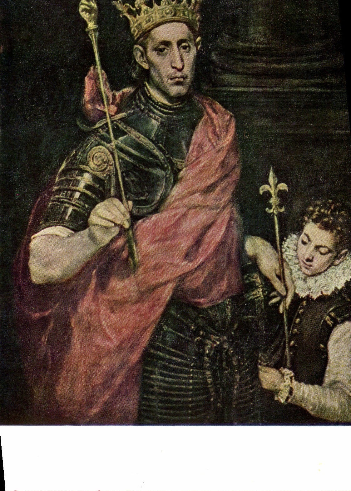 Saint Louis roi de France — accompagné d'un page — Doménico Théotocopuli dit LE GRÉCO, vers 1541-1614