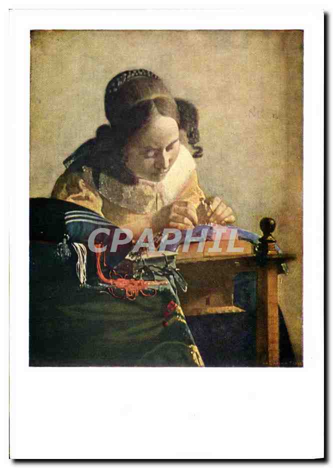 CPM Jan Van Der Meer ou Vermeer de Delft La dentelliere