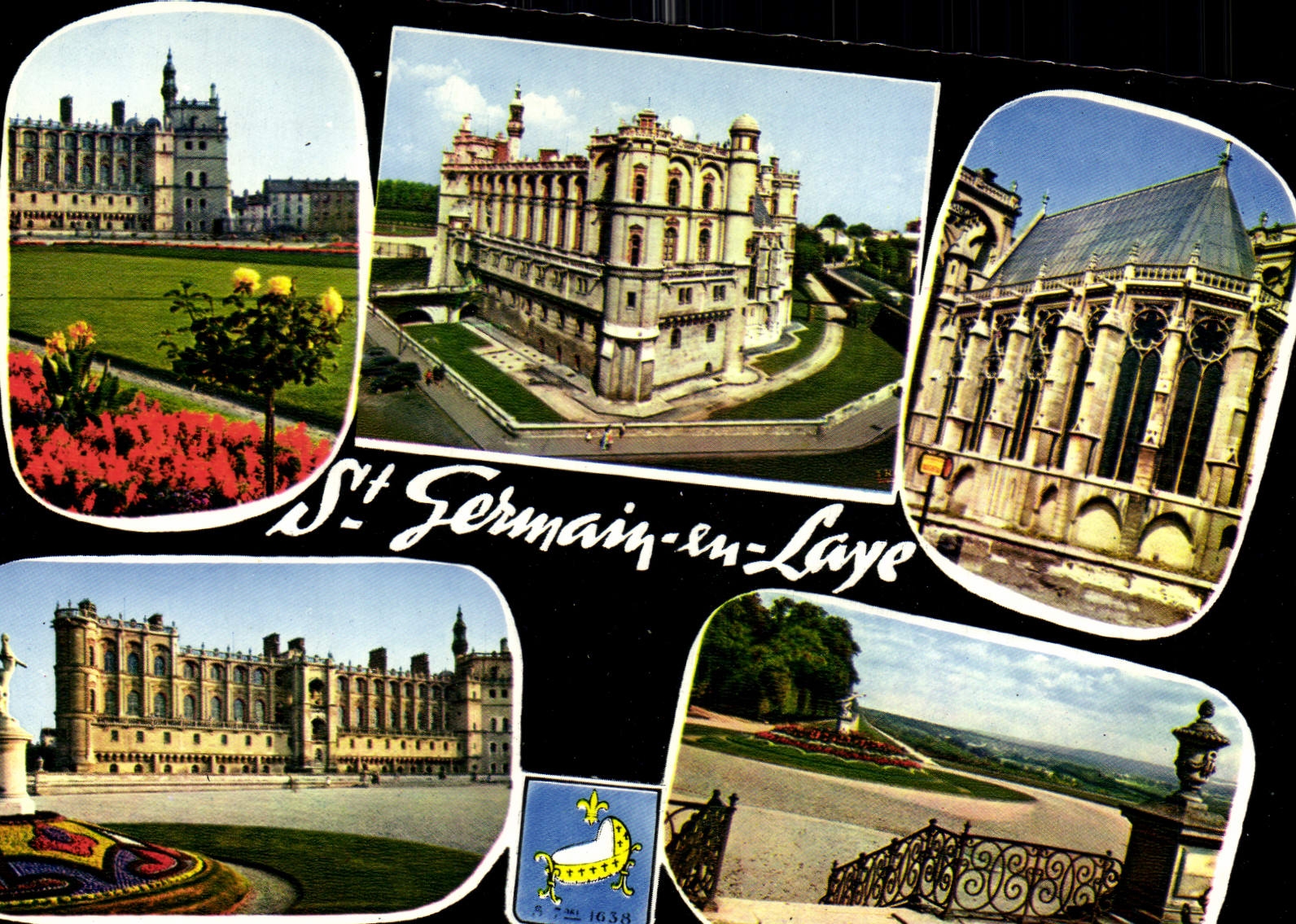 Saint-Germain-en-Laye — Panoramablick auf Monumente — Y. Habot, Verlag Massot (Essonne) n° 6027