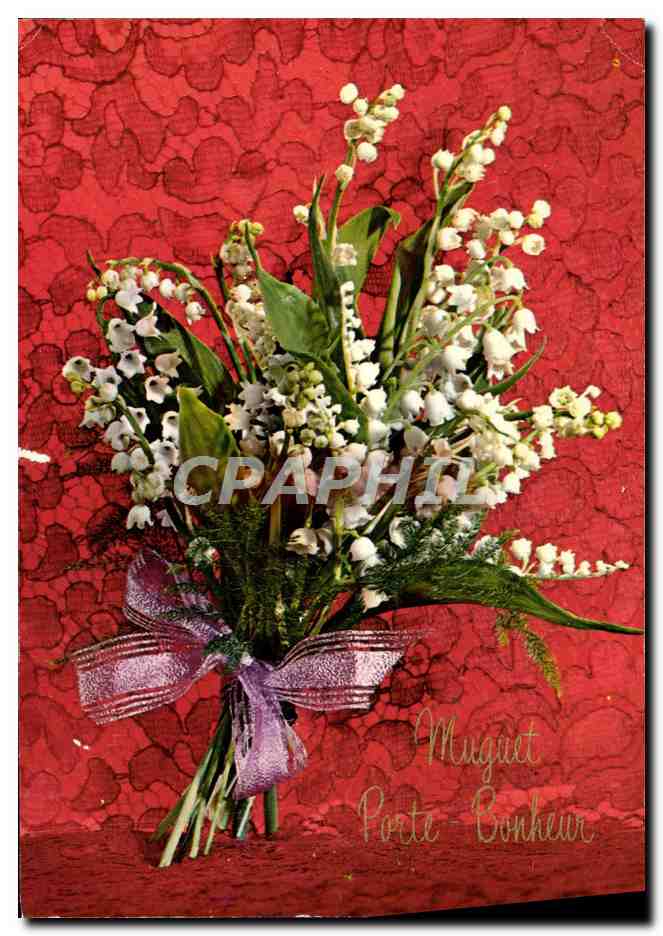 CPM Fantaisie Fleurs Muguet