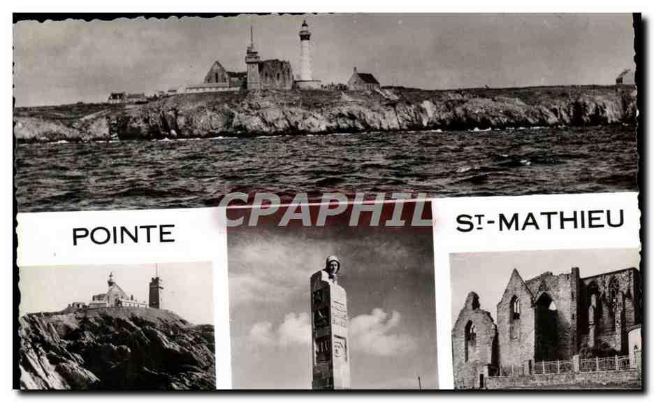 Pointe Saint-Mathieu — phare, monument aux morts, abbaye — Éditions d'Art Chataudin