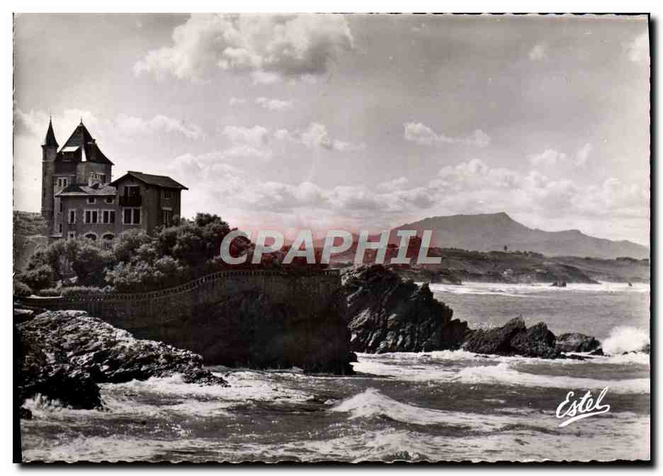 CPM Biarritz Villa Belza Au fond la Rhune Villa Belza 