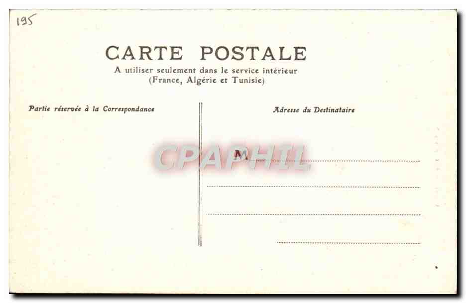 CPM Paris Apres Le Siege et la Commune — Rückseite
