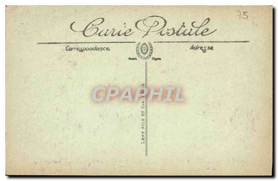 CPA Les Fetes de la Victoire 14 Juillet 1919 Service d'ordre difficile Militaria  — Rückseite