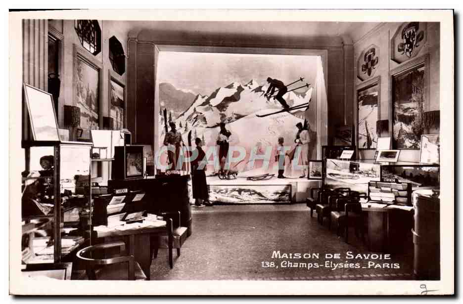 CPA Maison De Savoie Champs Elysees Paris Ski