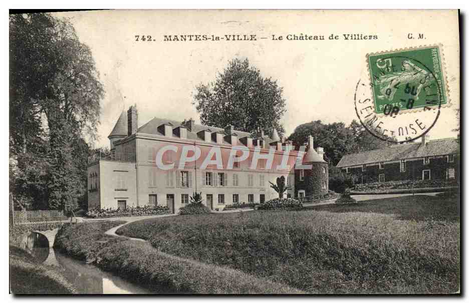 MANTES-la-VILLE — Le Château de Villiers — G.M. n°742