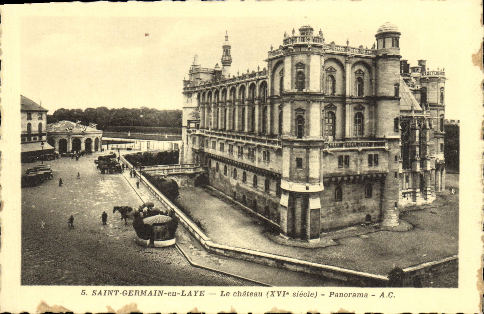 Saint-Germain-en-Laye — Le château (XVIe siècle) — Panorama — A.C.
