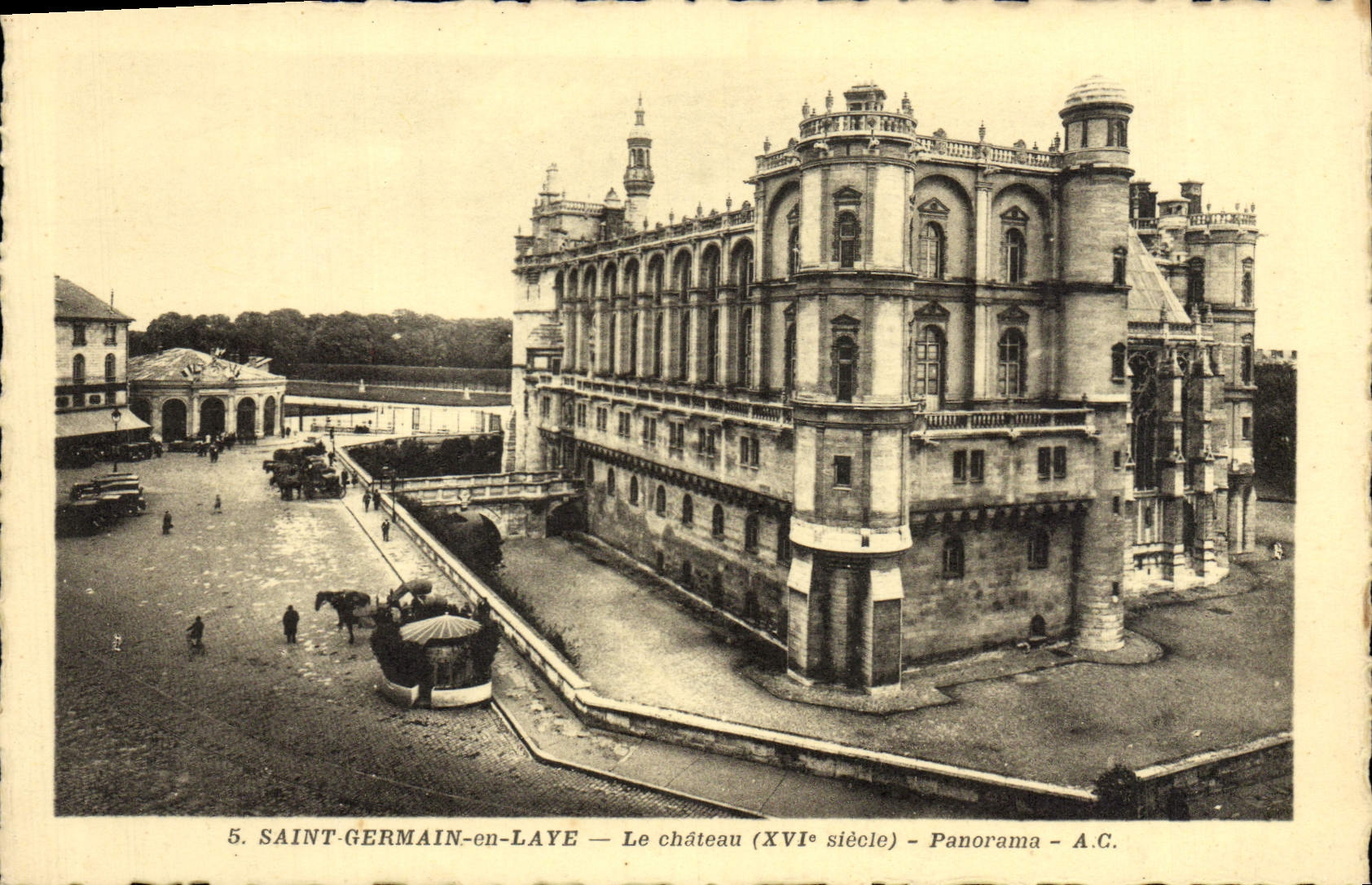 Saint-Germain-en-Laye — Le château (XVIe siècle) — Panorama — A.C.