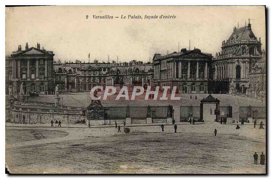 CPA Versailles Le Palais facade d'entree