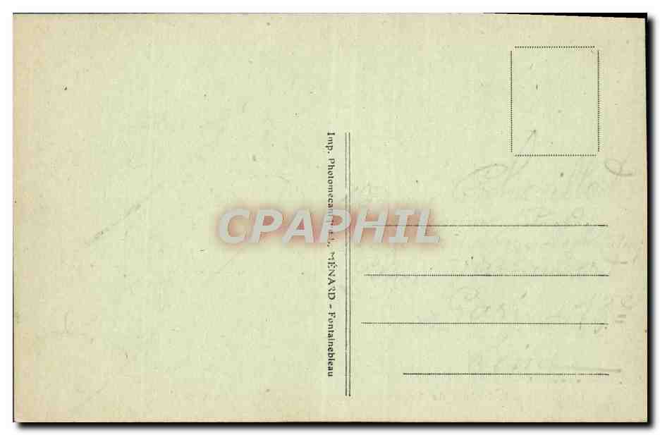 Palazzo di Fontainebleau — La Fontana del Giardino di Diana — Collezione Artistica L. M. n°21 — Verso
