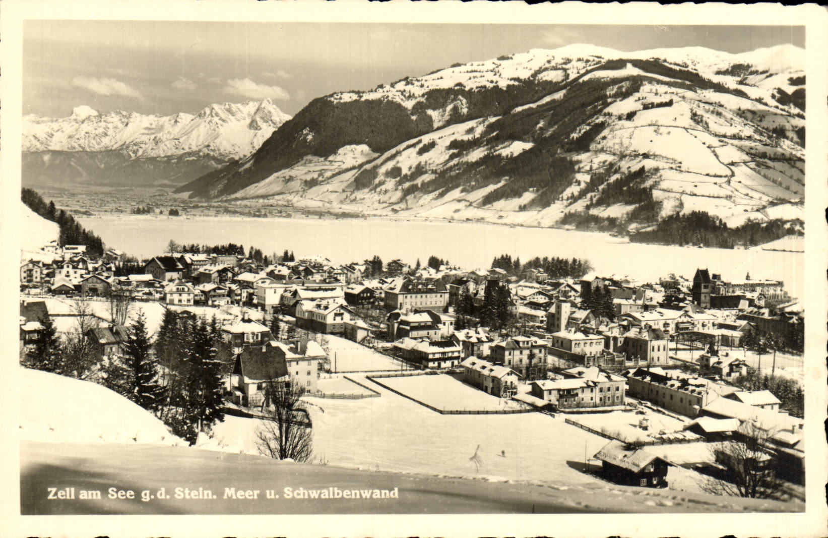 CPA Zell am see Steln Meer Schwalbenwand