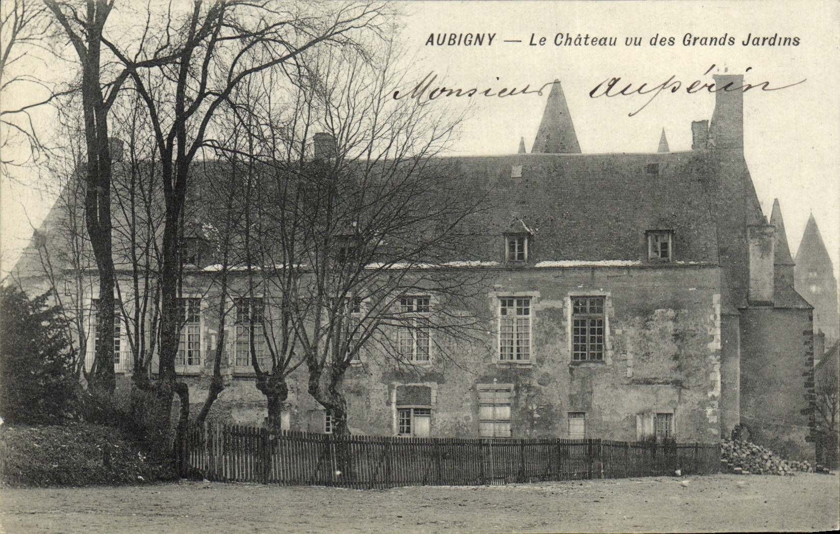 CPA Aubigny Le Chateau un des Grands Jardins
