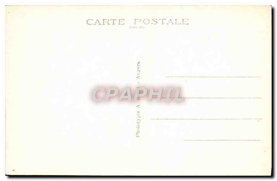 CPA Chinon La rue Du Crand Carrol et la tour de la porte d'entree du chateau  — Rückseite