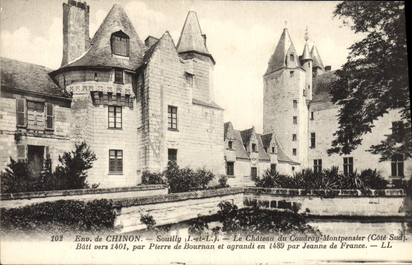CPA Chinon Souilly Le Chateau du Coudray Montpensier 