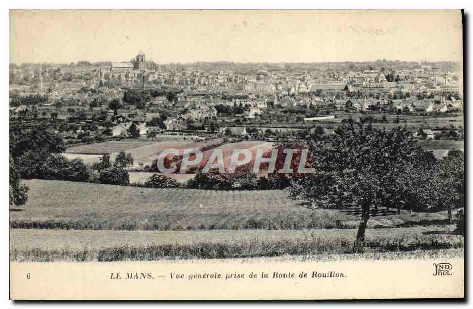 CPA Le Mans Vue Generale Prise de la Route de Rouillon