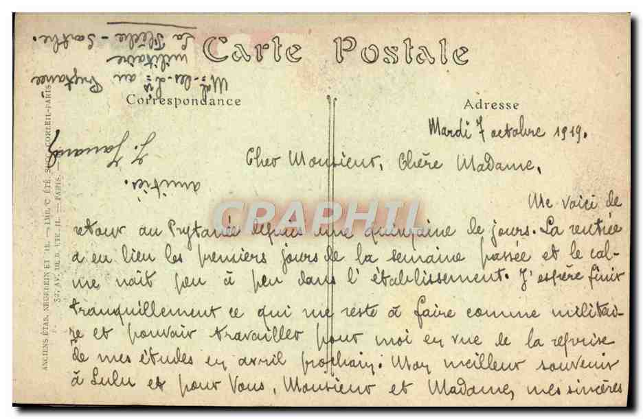 CPA Le Mans Vue Generale Prise de la Route de Rouillon — Rückseite