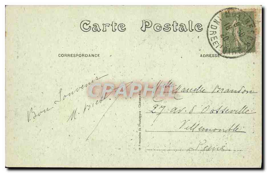 CPA Amboise Le Chateau Vu de la Loire — Rückseite