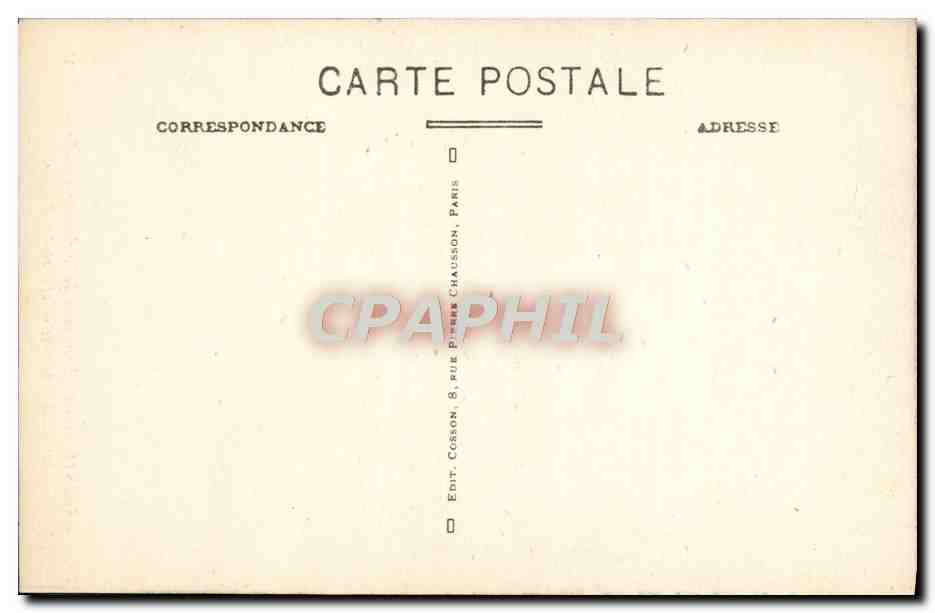 CPA Paris Interieur de la Sainte Chapelle — Rückseite