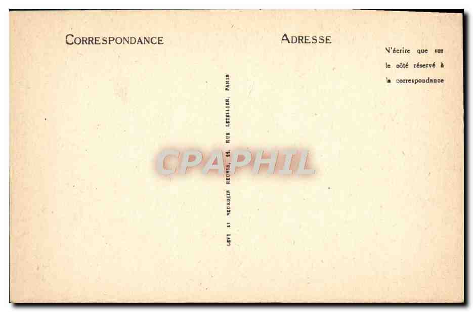 CPA Paris Ancien Hotel de Sens — Verso