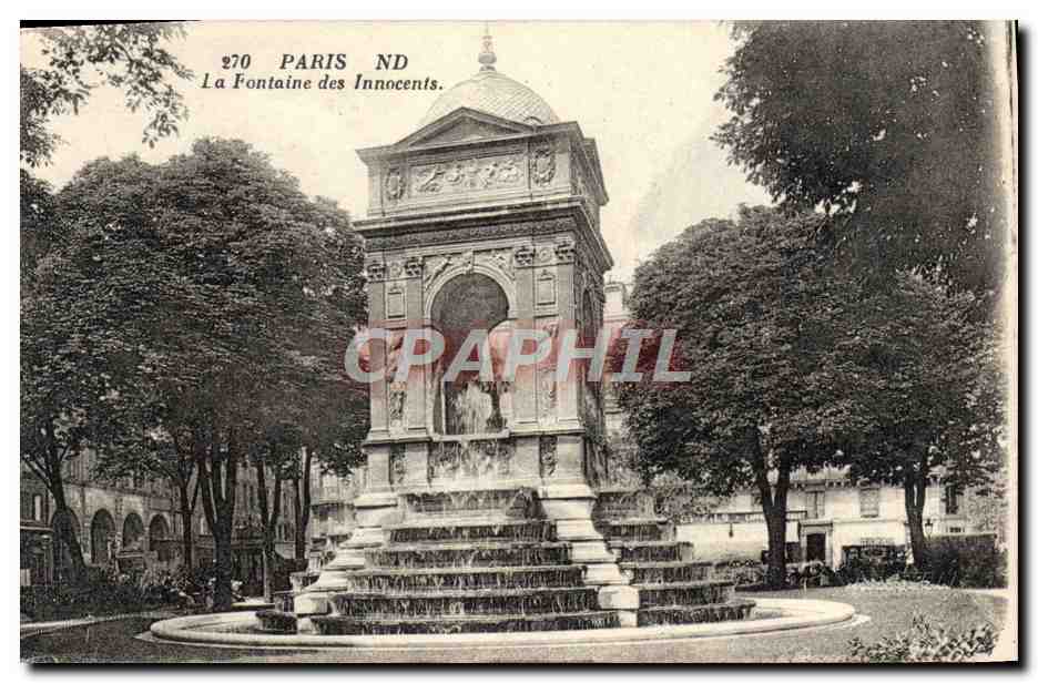 CPA Paris La fontaine des Innocents
