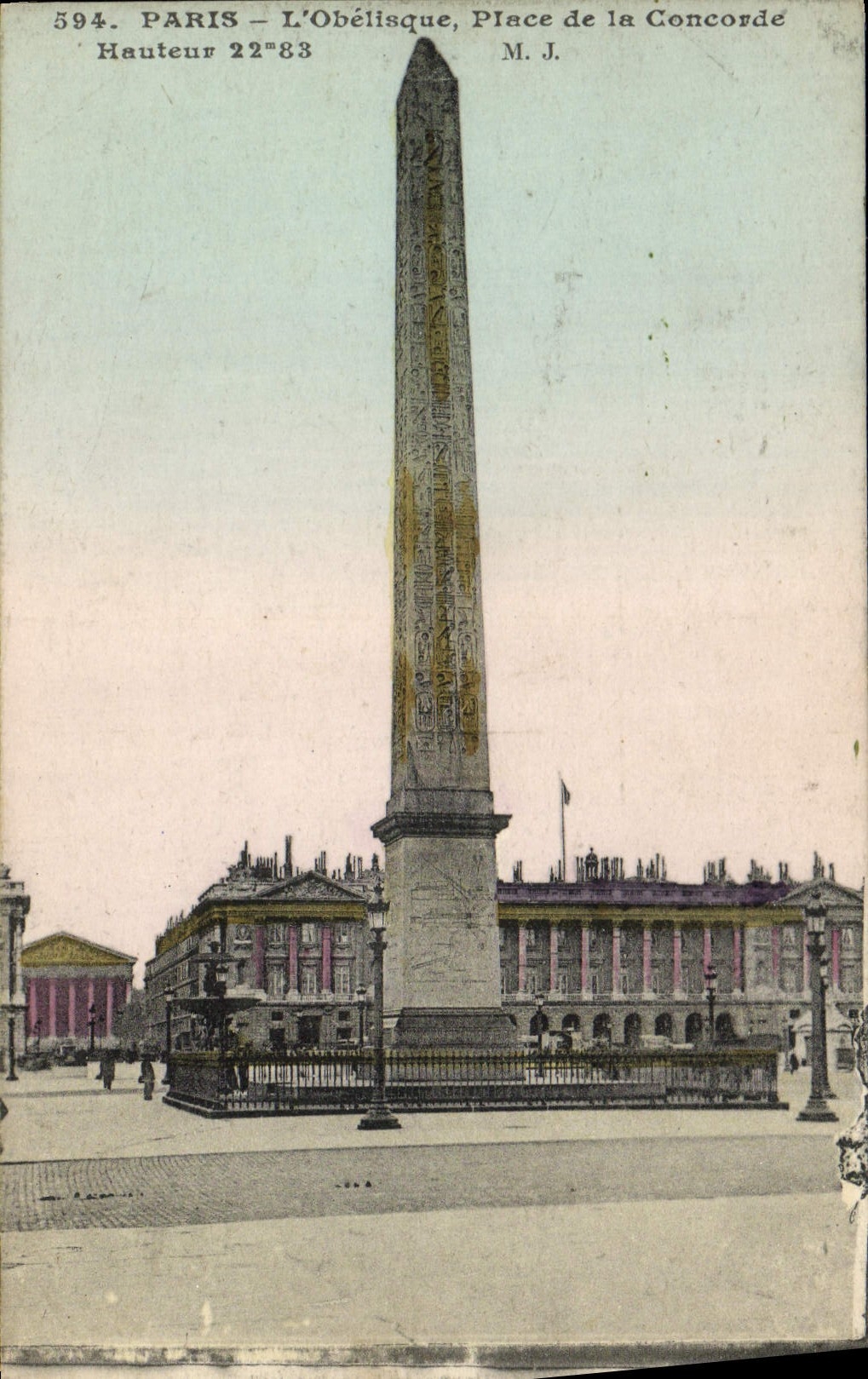 CPA Paris L'Obelisque Place de la Concorde 