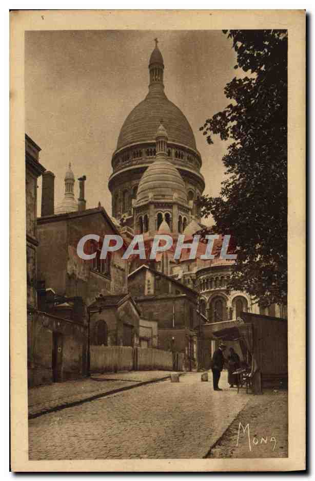 CPA Paris Montmartre Vue partielle du Sacre Coeur 