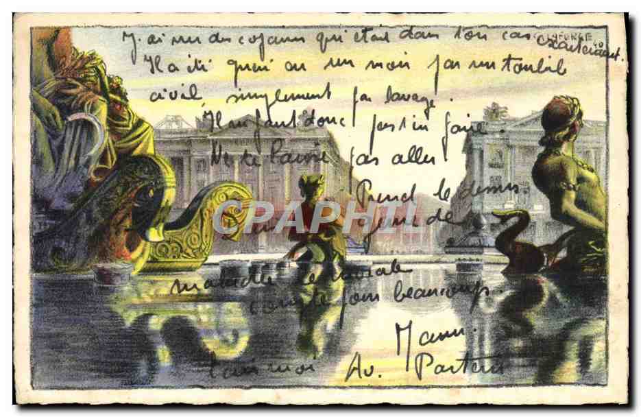 CPA Paris Place de la Concorde