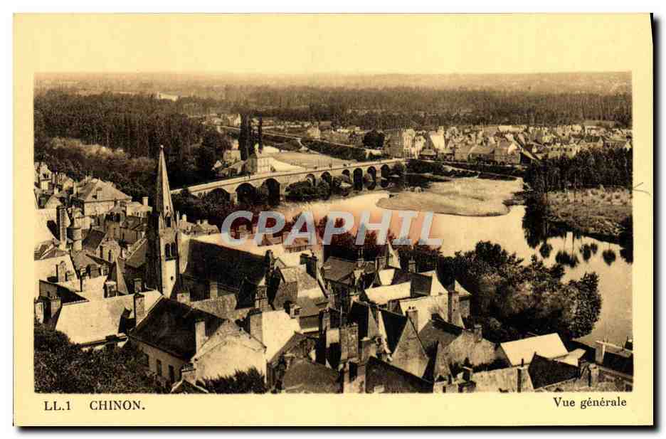 CPA Chinon Vue Generale