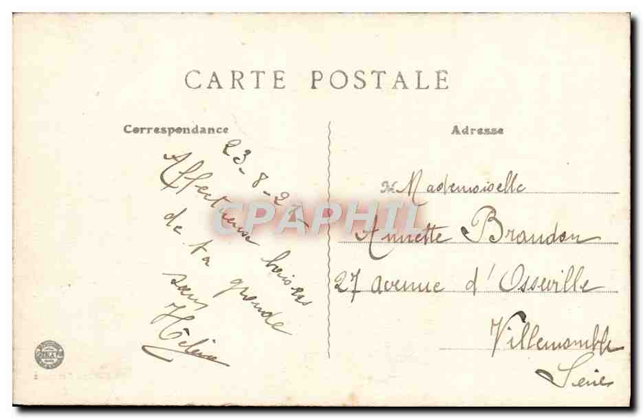 CPA Ferrieres En Gatinais Arenes et Refectoire — Rückseite
