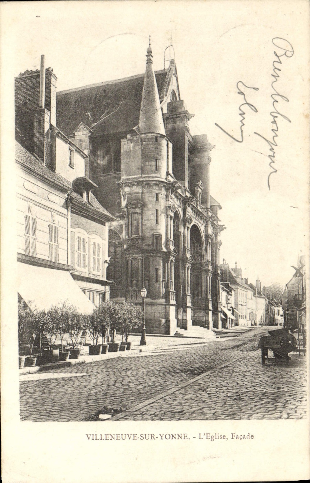 Villeneuve-sur-Yonne - Die Kirche, Fassade