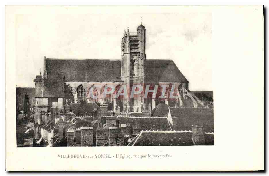Villeneuve-sur-Yonne - La Iglesia vista desde el sur