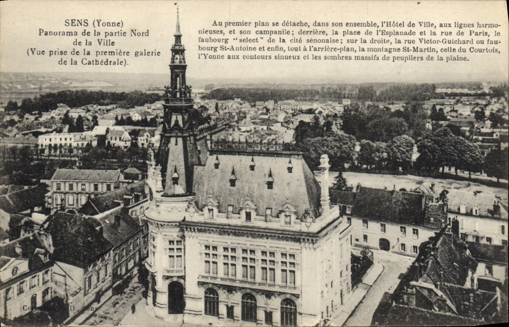 Sens (Yonne) — Panorama de la partie Nord de la Ville — Collection D. Sene