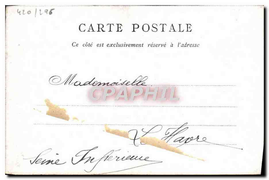 CPA Paris Bon Marche Rue du Bac — Rückseite