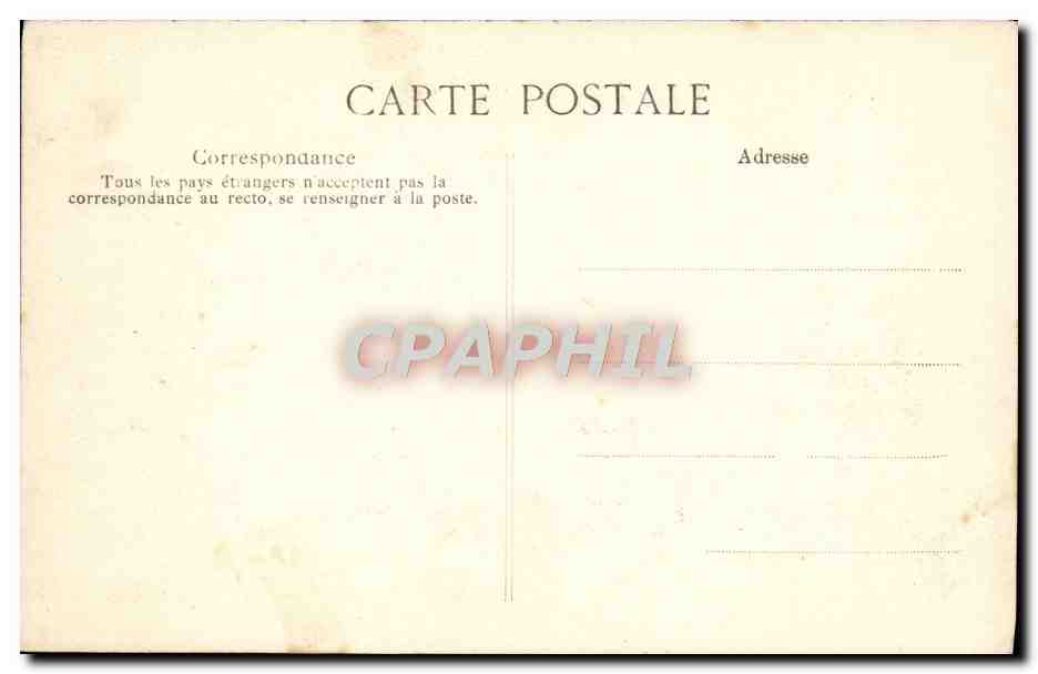 CPA Paris La Crue De La Seine Le Square du Pont Royal Inondations — Rückseite