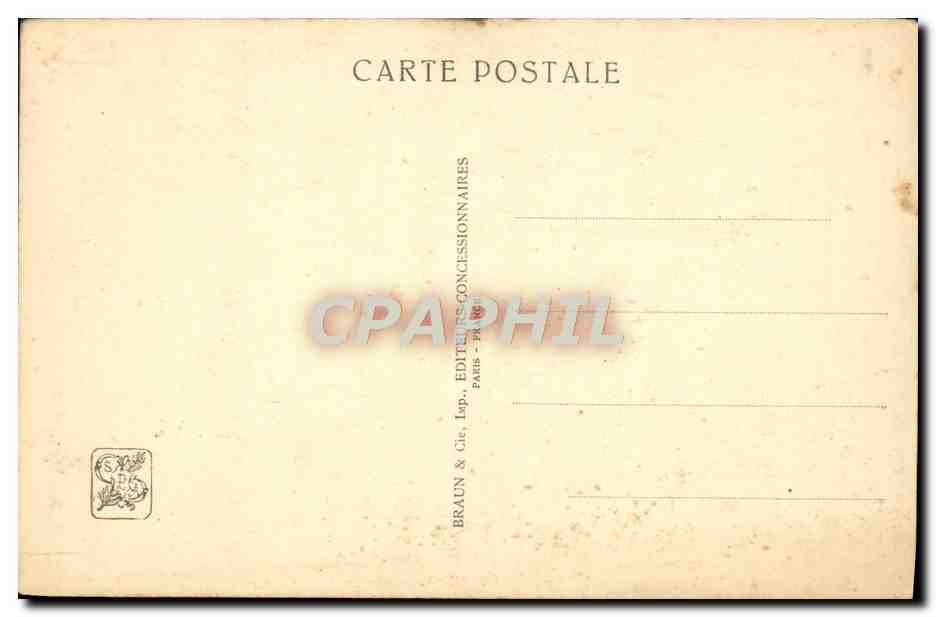 CPA Exposition Coloniale Internationale Paris 1931 Palais de l'AOF Entree de la cour des tapis  — Verso