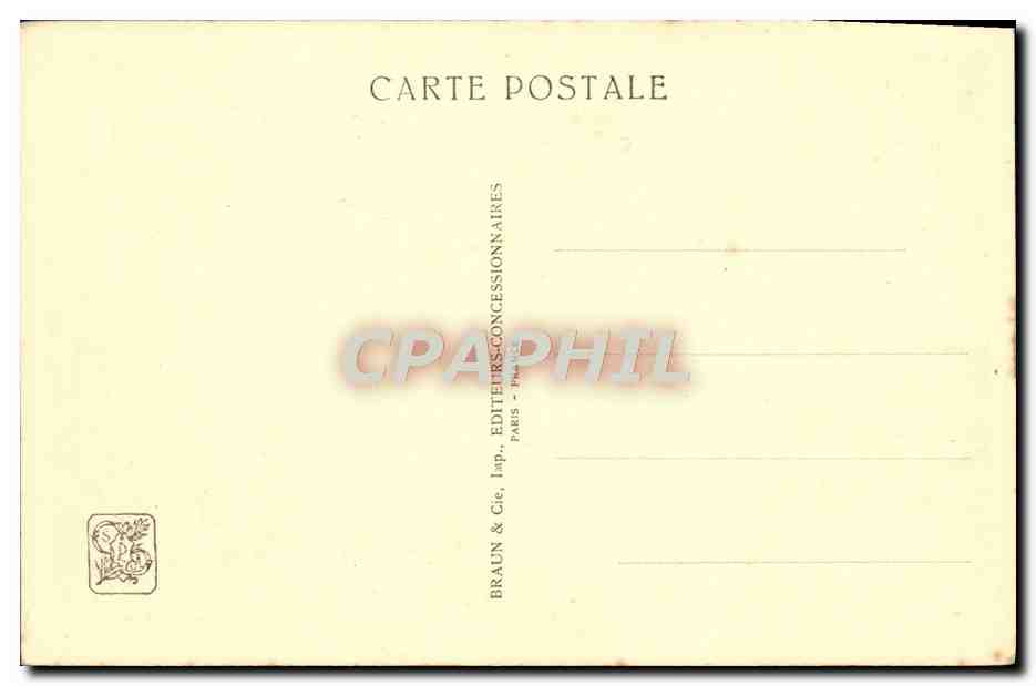 CPA Exposition Coloniale Internationale Paris 1931 Jardin du Congo Belge Pavillon des Transports  — Rückseite