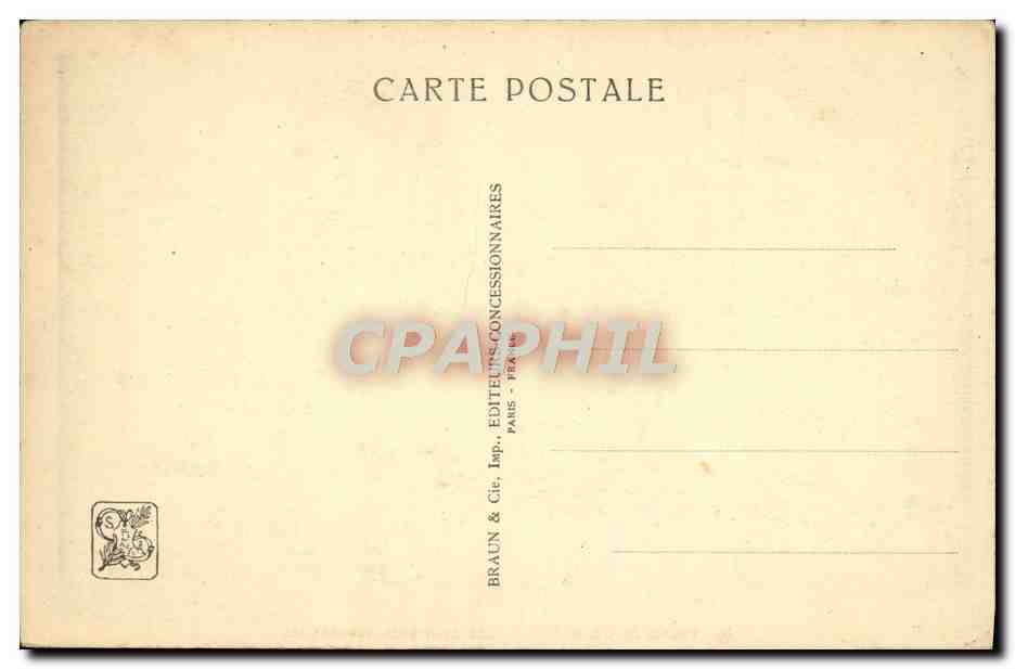Exposition Coloniale Internationale — Paris 1931 — Palais de l'A.O.F. — Les Boutiques Soudanaises — G. Olivier et J. G. Lambert, Architectes — Rückseite